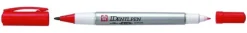 Märkpenna Identi Pen dubbelspetsig röd