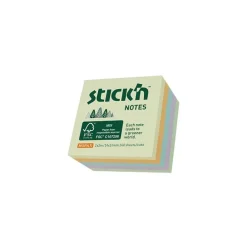 Notisblock Stick'n 51x51mm FSC 5 färger