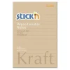 Notisblock Stick'n 150x101mm linj kraftpapper