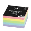 Notisblock 9x9cm limmad pastell