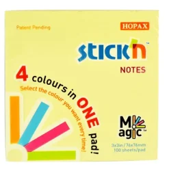 Notisblock 76x76mm 100blad Magic pastell