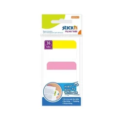 Notisflik 28x45mm papper 36blad 3 färger