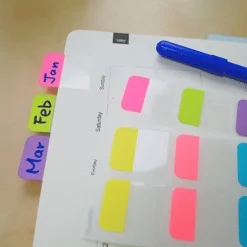 Notisflik 28x45mm papper 36blad 3 färger