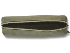 Pennfodral återvunnen canvas olivgrön