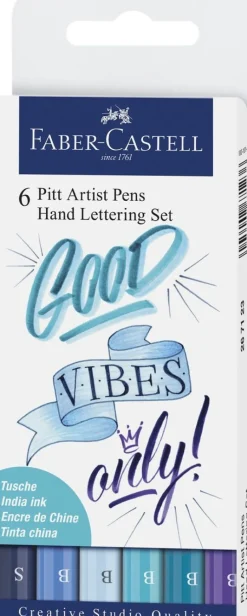 Pennset PITT Artist Pens B 4-pack blåton