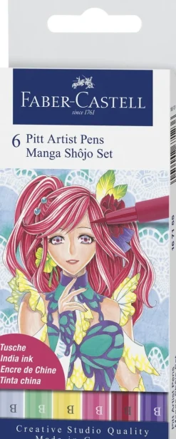 Pennset PITT Artist Pens Manga Shôjo Set