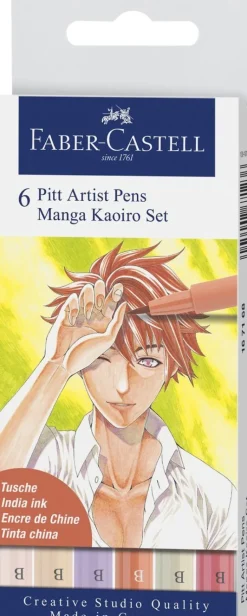 Pennset PITT Artist Pens Manga Kaoiro Set