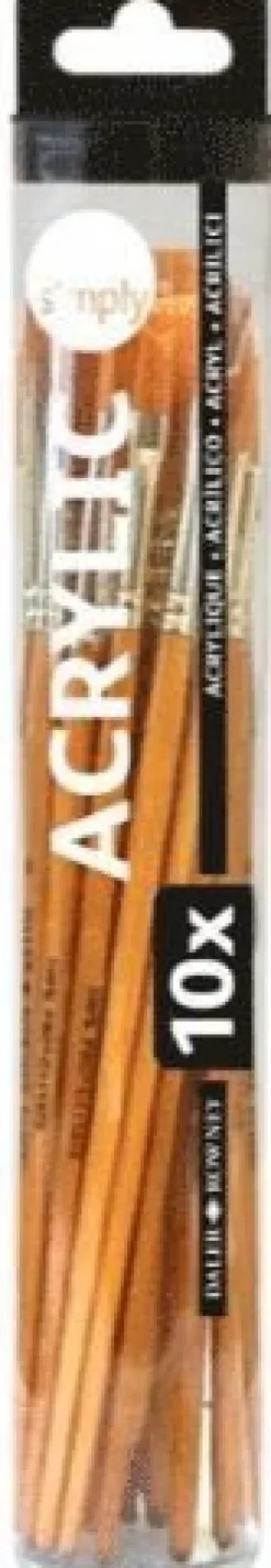 Pensel Simply för akryl 10 storlekar