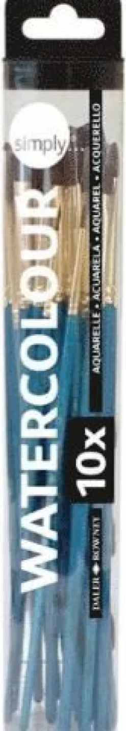 Pensel Simply för vattenfärg 10 storlekar