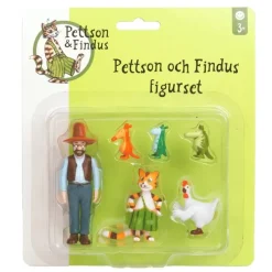 Plastfigurer Pettson och Findus