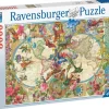 Pussel 3000 bitar - Flora & Fauna World Map