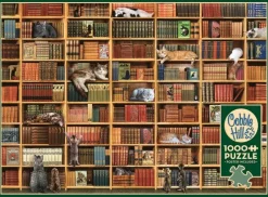 Pussel 1000 bitar - The Cat Library