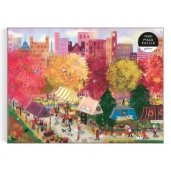 Pussel 1000 bitar Autumn at the city market