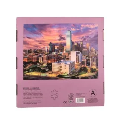 Pussel 1000 bitar Dallas i solnedgång