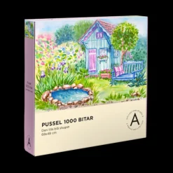 Pussel 1000 bitar Den lilla blå stugan