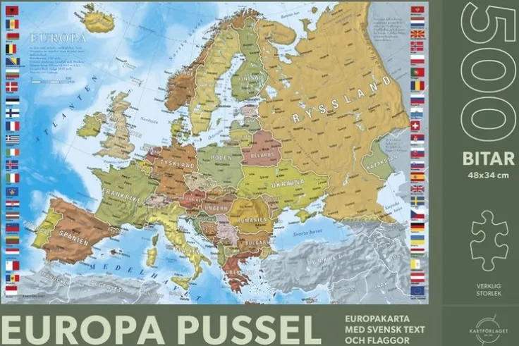 Pussel 500 bitar Europa