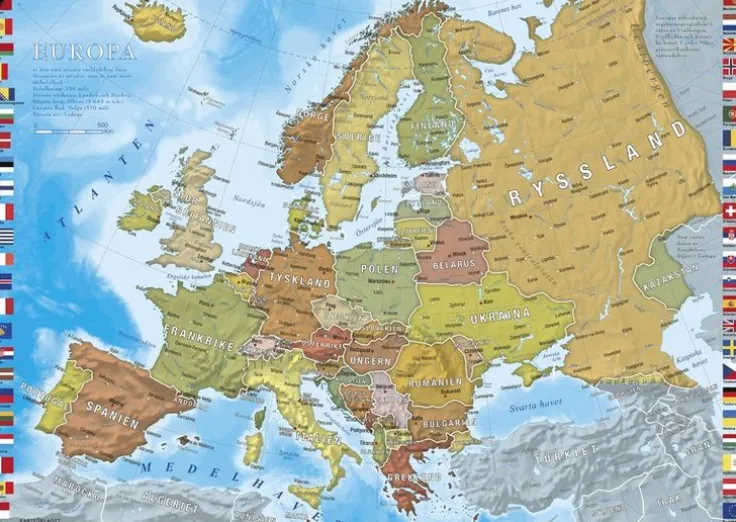 Pussel 500 bitar Europa