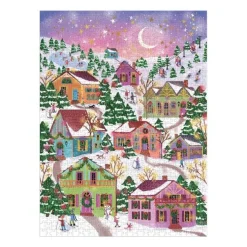 Pussel 1000 bitar folierade Snowcap Village