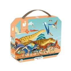 Pussel 100 bitar i väska : Dinosaurier