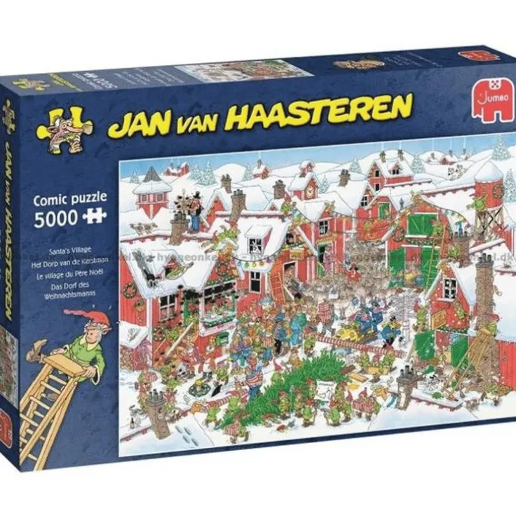 Pussel 5000 bitar Jan van Haasteren - Santa's village