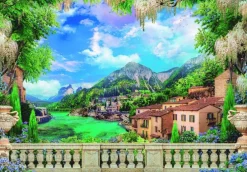 Pussel 3000 bitar Lush Terrace on Lake High Quality Collection