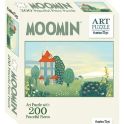 Pussel 200 bitar Mumin Art Puzzle grön