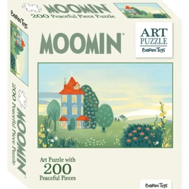 Pussel 200 bitar Mumin Art Puzzle grön