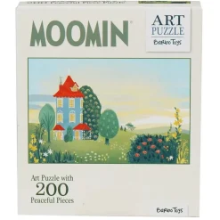 Pussel 200 bitar Mumin Art Puzzle grön