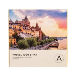 Pussel 1000 bitar Solnedgång över Stockholm