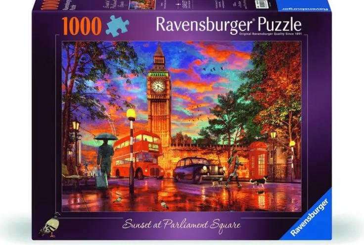 Pussel 1000 bitar Sunset At Parliament Square