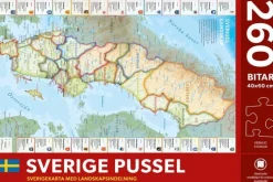 Pussel 260 bitar Sverige med landskap