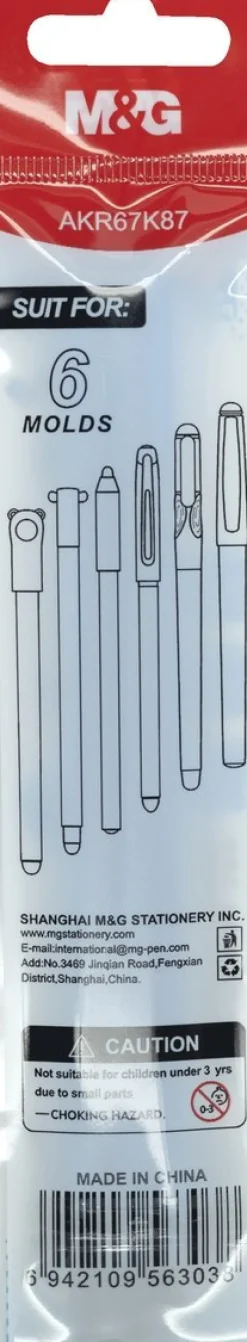 Refill 0,7 M&G raderbar 3-pack blå