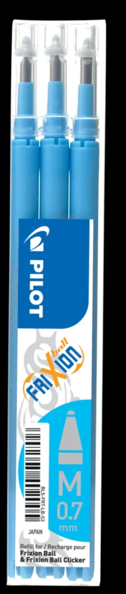 Refill Frixion Ball 0,7 3-pack ljusblå
