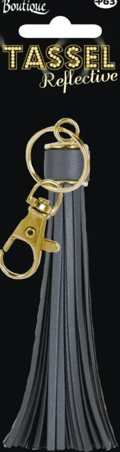 Reflex tassel guldgrå