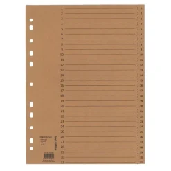 Register A4 1-31 150g kraftpapper