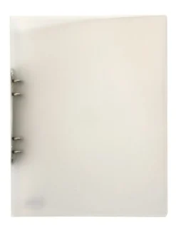 Ringpärm A4 plast transparent vit