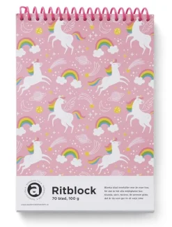 Ritblock A5 100g 70bl Enhörning