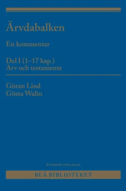 Ärvdabalken : en kommentar Del I (1-17 kap.) Arv och testamente