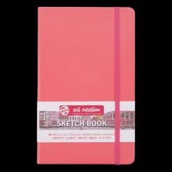 Skissbok 13x21cm Art Creation korallröd
