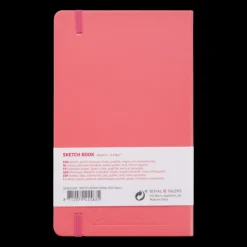 Skissbok 13x21cm Art Creation korallröd
