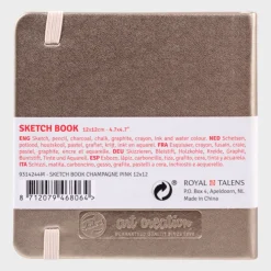 Skissbok 12x12cm Art Creation champagne