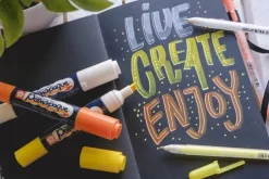 Skissbok 13x31cm Sakura svart papper