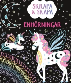 Skrapa & skapa. Enhörningar