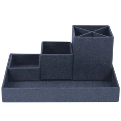 Skrivbordsställ Lena canvas blå