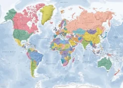 Skrivbordsunderlägg 59x42cm Världen