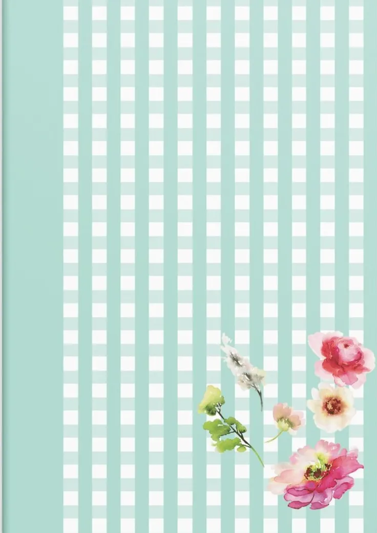 Skrivhäfte A5 linjerad Elin ruta mint