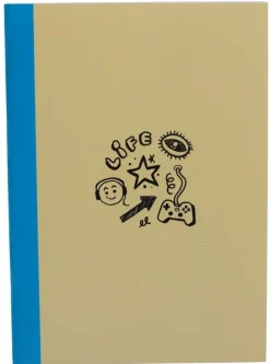 Skrivhäfte A6 linjerad Game gul