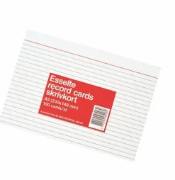 Skrivkort A5L 100 st vit