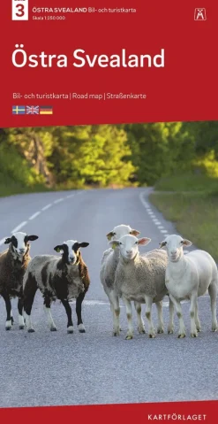 Östra Svealand Bil & Turistkarta Nr 3 : Skala 1:250.000