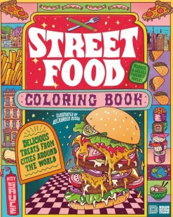 Street Food Coloring Book